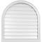 Ekena Millwork Round Top Surface Mount PVC Gable Vent: Functional, w/ 2"W x 2"P Brickmould Sill Frame, 30"W x 32"H GVPRT30X3203SF - alternate 1